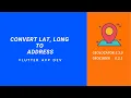 How To Convert Coordinates Lat Lon To Address In Flutter
