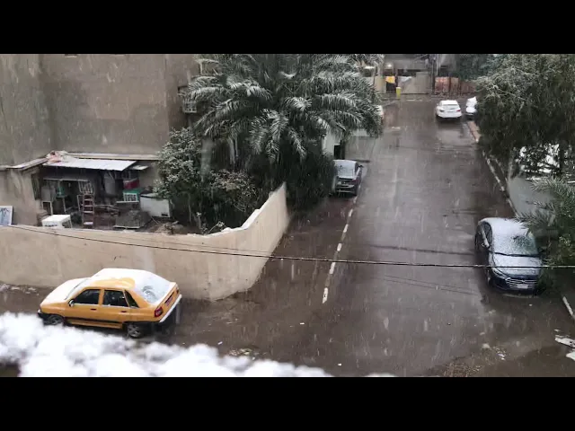 ⁣هطول الثلوج في بغداد 11/2/2020