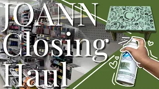 JOANN Closing Haul Mini Art Supply Haul and Craft Project