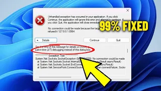 Just in Time JIT Debugger Instead Of This dialog box in Windows 11 10 8 7 - How To Fix Error