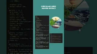 Circular Grid Hover Effect CSS