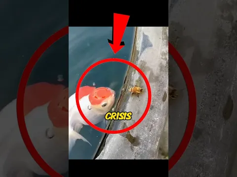 Salvó a una abeja reina de los peces 🐠😱