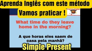 Aprenda Frases e Pratique o #Simple #Present. Excelente Método para aprender inglês.