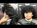 1000 GRADUATION HAIRCUT TUTORIAL HIGH TAPER CURLY TOP