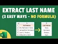 How to Extract Last Name in Excel 3 Easy Ways No Formula Used