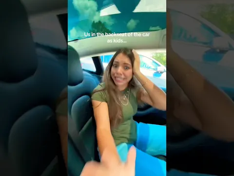 There was always BEEF in the backseat 😭😤🤣 | Raena Triple Charm #Shorts