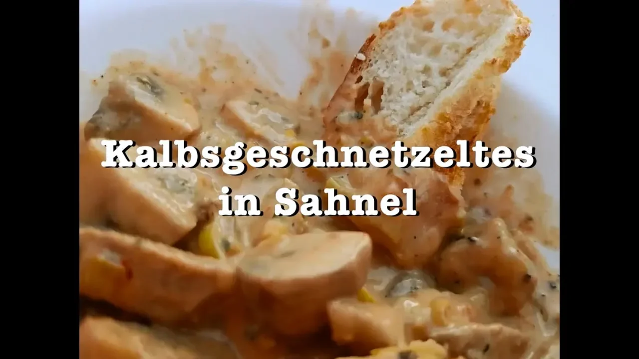 Kalbsragout zart schmoren. 