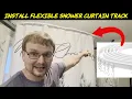 Installing a Flexible Shower Curtain Track