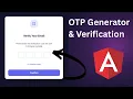 OTP Generator Verification in Angular Step-by-Step Tutorial