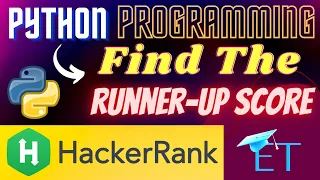Find The Runner-up Score in Hindi Basic Data Types Python Programming Rajnish Chaurasia