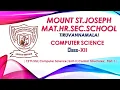 12 th Std Computer Science Unit - II Chapter