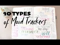 10 TYPES OF MOOD TRACKERS Bullet Journaling for Mental Health
