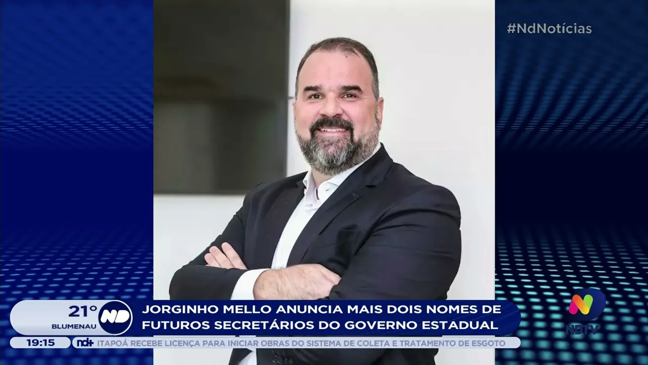 Jorginho Mello anuncia mais dois nomes de futuros secretários do governo estadual