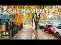 4K R Sacramento Walk in the Rain Sacramento California