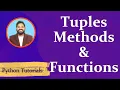 Tuple Methods and Functions in Python Python Tutorials for Beginners Hindi
