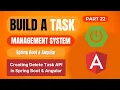 Task Management System with Spring Boot Angular Delete Task API in Spring Boot Angular