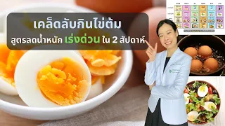 ควรกินไข่ต้มวันละกี่ฟองเพื่อลดน้ำหนักอย่างปลอดภัย