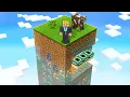 Minecraft One Chunk But It RANDOMLY EXPANDS