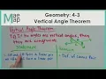Geometry 4-3 Vertical Angle Theorem
