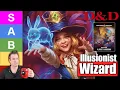 D D 5 5e Illusionist Wizard Subclass - Analysis Guide Ranking