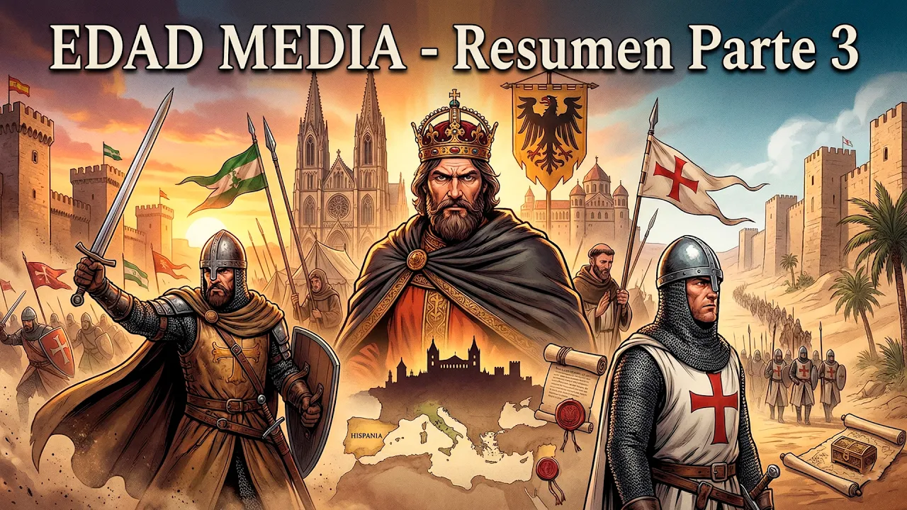 EDAD MEDIA - Resumen Parte 3 de 4: La Plena Edad Media (Las Cruzadas, el Cid, los Hohenstaufen...)