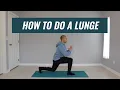 HOW TO DO A LUNGE LUNGES FOR BEGINNERS