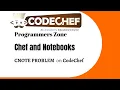 Chef and Notebook CNOTE problem on Code Chef Arrays and their implementation