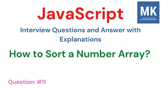JavaScript Interview Questions - How to Sort a Number Array