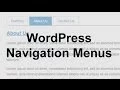 WordPress Navigation Menus Theme Development