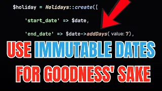 Why You NEED to Use Immutable Dates (Seriously!)