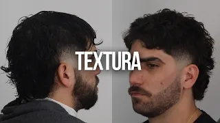 Como PEINAR BIEN la TEXTURA hacia DELANTE | MULLET con TAPER FADE