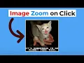 How to Zoom Image On Click using HTML CSS Only