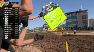 Farres takes the lead as Sacha Coenen goes straight into the Pit Lane! #MXGPTurkiye