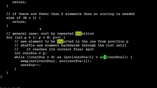 Simple sorting algorithms part 2