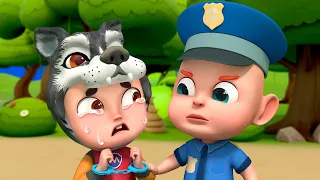 Police Catch the Bad Wolf🐺👮‍♂️| Police Chase Thief | Rosoo Nursery Rhymes & Kids Songs