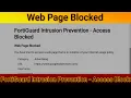 FortiGuard Intrusion Prevention Access Blocked Web Page Blocked