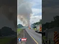 of a trailer filled with fireworks that caught fire and exploded on a Tennessee highway