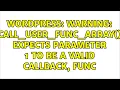 Wordpress Warning call - user