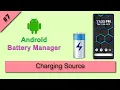 Get Battery Charging Source Android Battery Manager Tutorial