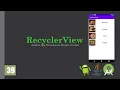 Android Bangla Tutorial 39 RecyclerView Java Android App Development Masterclass