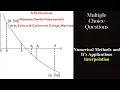 Multiple Choice Questions M C Q on Numerical Methods and Its Applications Interpolation