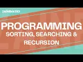 Insertion Bubble Sort Linear Binary Search Recursion Python A Levels CS 9618 Paper 4