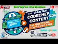 CodeChef Contest 204 - All Coding Solutions 17 Sep 2025 Rated for All