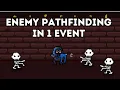 Enemy Pathfinding in just ONE event - In Gdevelop