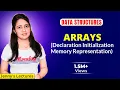 1 1 Arrays in Data Structure Declaration Initialization Memory representation