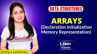 1 1 Arrays in Data Structure Declaration Initialization Memory representation