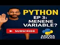 Python Ep 3 Menene Variable Python da Hausa dalla-dalla