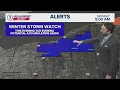 Winter Storm Watch amid lake effect snow Cleveland weather forecast for March 16 2026