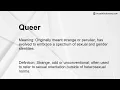 Queer Meaning