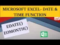 Microsoft Excel Date Functions EDATE and EOMONTH Functions with Example GrowWithSkills